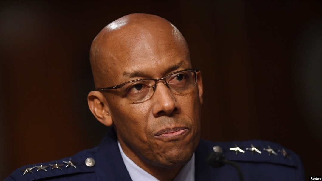 Jenderal Charles Brown saat bersaksi di rapat dengar pendapat di Senat, Capitol Hill, Washington D.C., 7 Mei 2020. (Foto: Reuters)