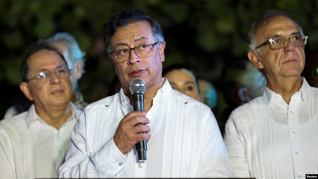FILE PHOTO: Colombian President Gustavo Petro visits Haiti