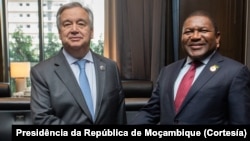 António Guterres e Filipe Nyusi vão se encontrar na próxima semana