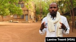 Daouda Diallo, spokesperson for the Collective Against Impunity and Stigmatization of Communities (CISC), pictured in Ouagadougou, Burkina Faso, June 1, 2020