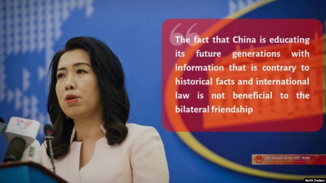Người phát ngôn BNG bình luận về thông tin trên Global Times (Hoàn cầu Thời báo) về việc Trung Quốc ra sách giáo khoa lịch sử tuyên bố Biển Đông thuộc Trung Quốc "từ thời cổ đại."