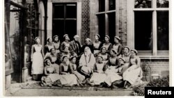 A handout photograph shows Florence Nightingale and her Nightingale School trainees in an unknown location, obtained by Reuters on March 5, 2020. (FLORENCE NIGHTINGALE MUSEUM/Handout via REUTERS)