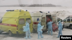Российские медики готовятся к встрече эвакуированных из Уханя соотечественников.Тюмень. 5 февраля.