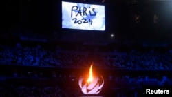 Un moment de la cérémonie de clôture des JO au stade olympique de Tokyo, au Japon, le 8 août 2021. 