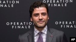Oscar Isaac attends the premiere of "Operation Finale" at the Walter Reade Theater, Aug. 16, 2018, in New York.