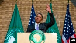 Prezident Obama Afrika Ittifoqi qarorgohida so'zlamoqda, Addis-Abeba, Efiopiya, 28-iyul, 2015-yil