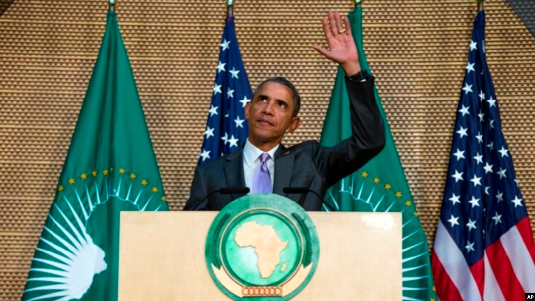 Tổng thống Mỹ Barack Obama phát biểu tại Liên minh châu Phi, thứ Ba 28/7/2015.