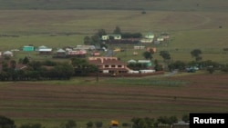 A general view shows funeral preparations being made around the property of late former South African President Nelson Mandela in Qunu, Eastern Cape, South Africa, Dec. 12, 2013. 