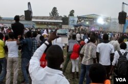 Last weekend’s Amani Music Festival brought some of Africa’s biggest artists to Goma, a town ravaged by war and natural disasters, Democratic Republic of Congo, Feb. 14, 2015. (Hilary Heuler / VOA News)