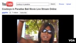 Film Cowboys In Paradise ini dapat disaksikan di situs online YouTube.