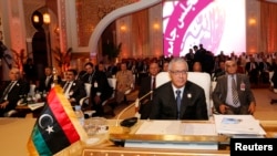 Negara-negara Arab yang tergabung dalam Liga Arab melakukan pertemuan di Doha, Qatar (26/3). Negara-negara Arab menghadapi dilema terkait serangan Israel atas Suriah. 