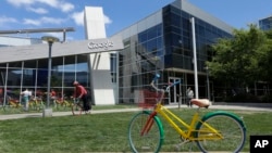 Kantor pusat Google di Mountain View, di kawasan Silicon Valley, California (foto; ilustrasi).