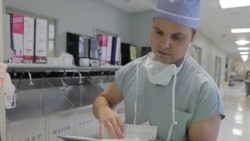 Dr. Greg Zagaja prepares to use a robotic system to operate on a prostate cancer patient at the University of Chicago Medical Center in October