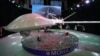 (FILE) Iran's domestically built drone, Mohajer-10, is displayed in an exhibition in a military compound belonging to the Defense Ministry, in Tehran, Iran, Wednesday, Aug. 23, 2023.