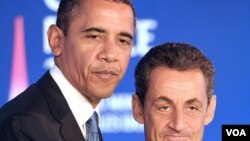 El presidente Sarkozy destacó que junto al presidente Obama “tenemos una agenda muy pesada que desarrollar".