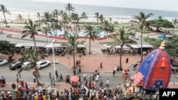 Plage de Durban, le 30 mars 2018