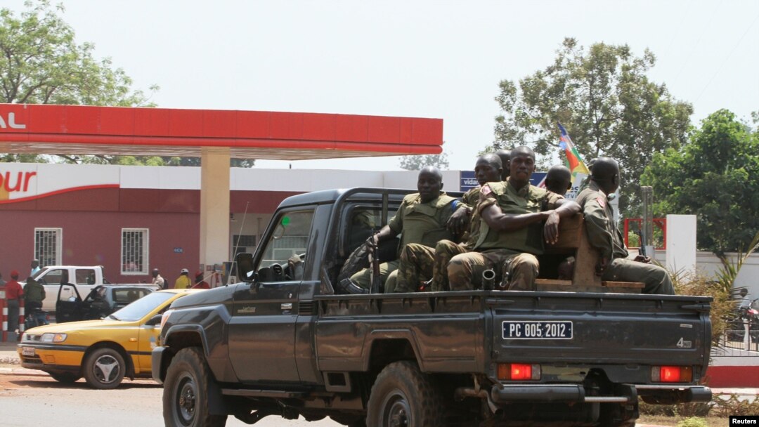 Abasirikare ba Reta ya Centrafrique Bariko Bagenzura Amabarabara yo ku Murwa Mukuru, Bangui.