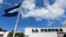 FILE - La Prensa headquarters in Managua, Nicaragua, Feb. 7, 2020.
