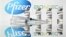 Pfizer ကုမ္ပဏီထုတ် "COVID-19 ကာကွယ်ဆေး" လို့ တံဆိပ်ကပ်ထားတဲ့ ပုလင်းတချို့။ (နိုဝင်ဘာ ၁၇၊ ၂၀၂၀)