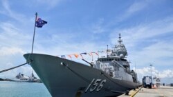 澳中軍事關係緊張之際 澳大利亞軍艦穿越台灣海峽