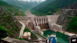 FILE - The Dachaoshan dam on the upper Mekong River is pictured in Dachaoshan, Yunnan province, China.