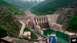 FILE - The Dachaoshan dam on the upper Mekong River is pictured in Dachaoshan, Yunnan province, China.