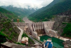 FILE - The Dachaoshan dam on the upper Mekong River is pictured in Dachaoshan, Yunnan province, China.