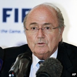 FIFA President Sepp Blatter speaks during a news conference in Doha (File)