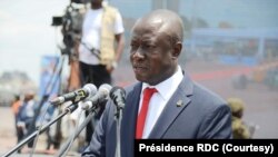 Augustin Kabuya, kalaka mokonzi ya UDPS, lingomba lya mokonzi ya mboka Félix Tshisekedi, Kinshasa, 2020. (Présidence RDC)