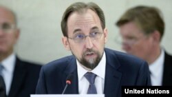 Zeid Ra'ad Al Hussein, umukuru w’igisata c’ishirahamwe mpuzamakungu ONU kijejwe ivy’agateka ka zina muntu. 