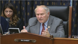 FILE - Rep. Steve Chabot speaks at a House subcommittee hearing on Hong Kong, Dec. 2, 2014.