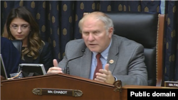FILE - Rep. Steve Chabot speaks at a House subcommittee hearing on Hong Kong, Dec. 2, 2014.