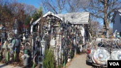 Clarke Bedford's house stands out on his street in Hyattsville, Maryland.