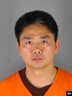 This 2018 photo provided by the Hennepin County Sheriff’s Office shows Chinese billionaire Liu Qiangdong, also known as Richard Liu, who was arrested in Minneapolis on suspicion of criminal sexual.