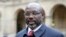 Le président du Libéria, George Weah, à Paris, 20 février 2018