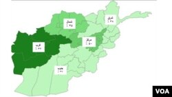 سطح نگرانی مردم ساحات مختلف افغانستان در مورد افزایش شورشگری طالبان متفاوت است