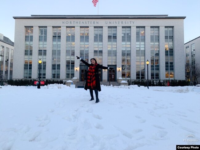 Armaya Doremi, mahasiswi S2 universitas Northeastern di Boston, Massachusets (dok: Armaya Doremi)