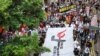 香港支聯會與學民思潮週日分別舉行平反六四遊行