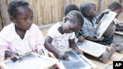 World Bank says rural Mozambique preschool program gives young children a head start on reading, math and socializing skills.