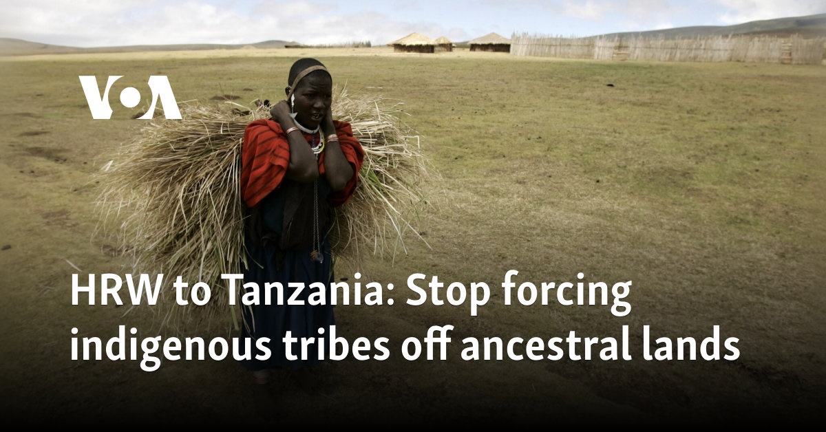 HRW to Tanzania: Stop forcing indigenous tribes off ancestral lands