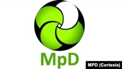 Logo do Movimento para Democracia (MpD), partido no poder Cabo Verde