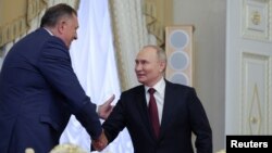Susret predsjednika bh. entiteta Republika Srpska Milorada Dodika i ruskog predsjednika Vladimira Putina