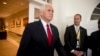 FILE - Vice President Mike Pence arrives for a news conference in the Rose Garden at the White House, June 7, 2018, in Washington.