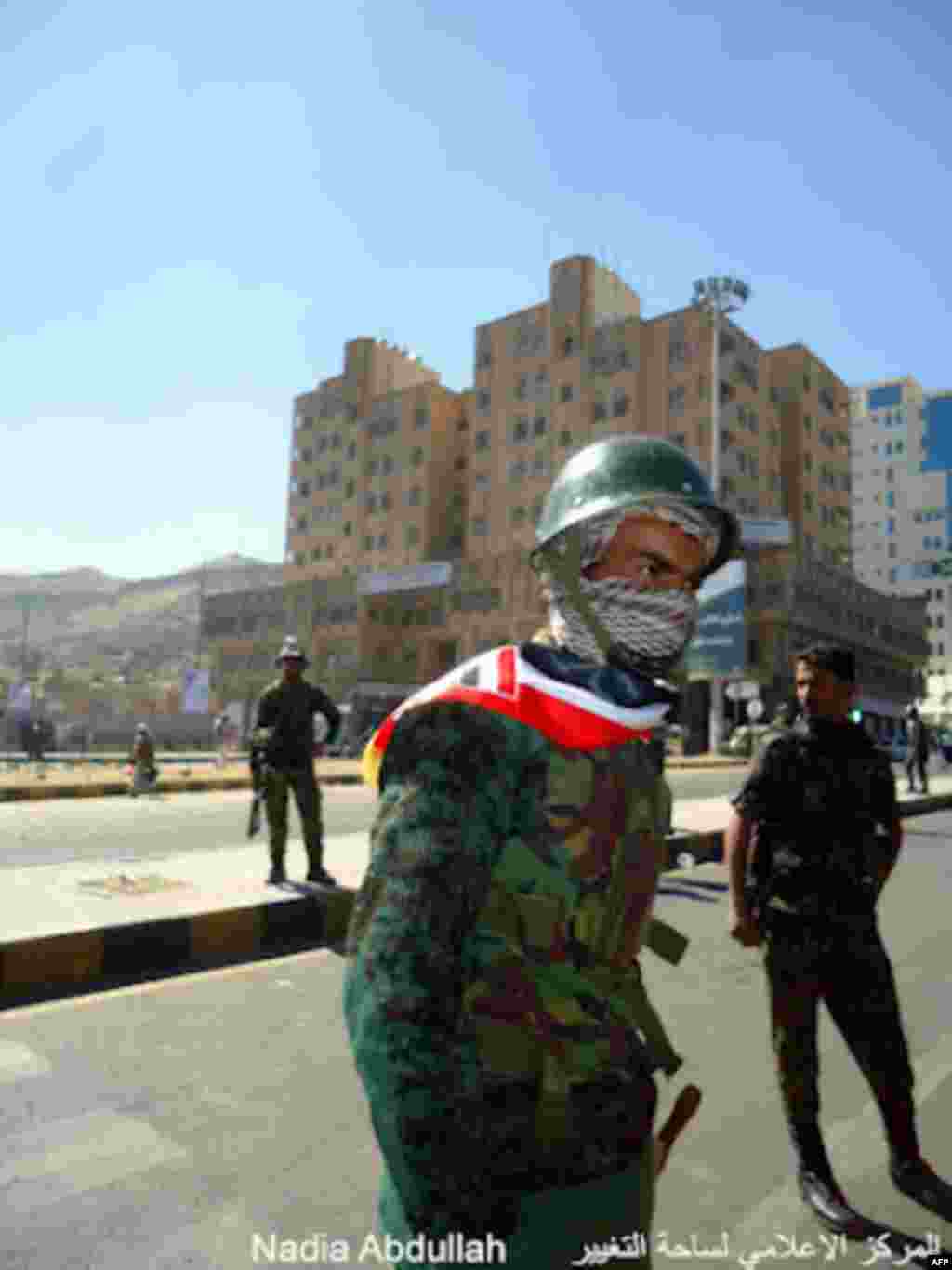 A photograph showing Yemeni soldiers (Photo - Nadia Abdullah)