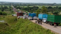 East Africa truck drivers protest