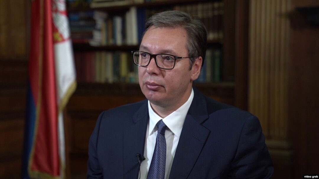 Predsednik Srbije Aleksandar Vučić u ekskluzivnom intervjuu za Glas Amerike, u avgustu 2019. (Foto: VOA) 