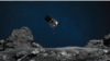 NASA’s OSIRIS-REx mission readies itself to touch the surface of asteroid Bennu. (Credits: NASA/Goddard/University of Arizona)