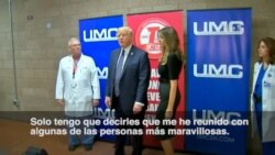 Trump felicita a médicos y policías en Las Vegas