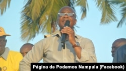 Albino Forquilha, presidente do Podemos, Moçambique, Nampula, 17 setembro 2024