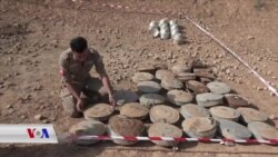 پاککردنەوەی ناوچەکانی ڕەققە لە بۆمبە چێنراوەکانی داعش